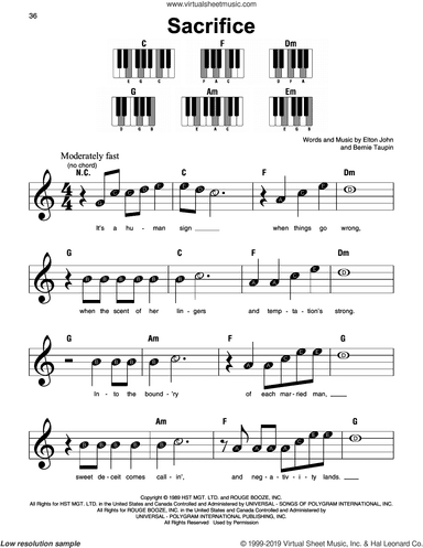 Sacrifice, (beginner)