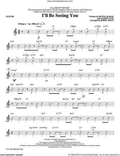 I'll Be Seeing You (arr. Kirby Shaw) (complete set of parts)