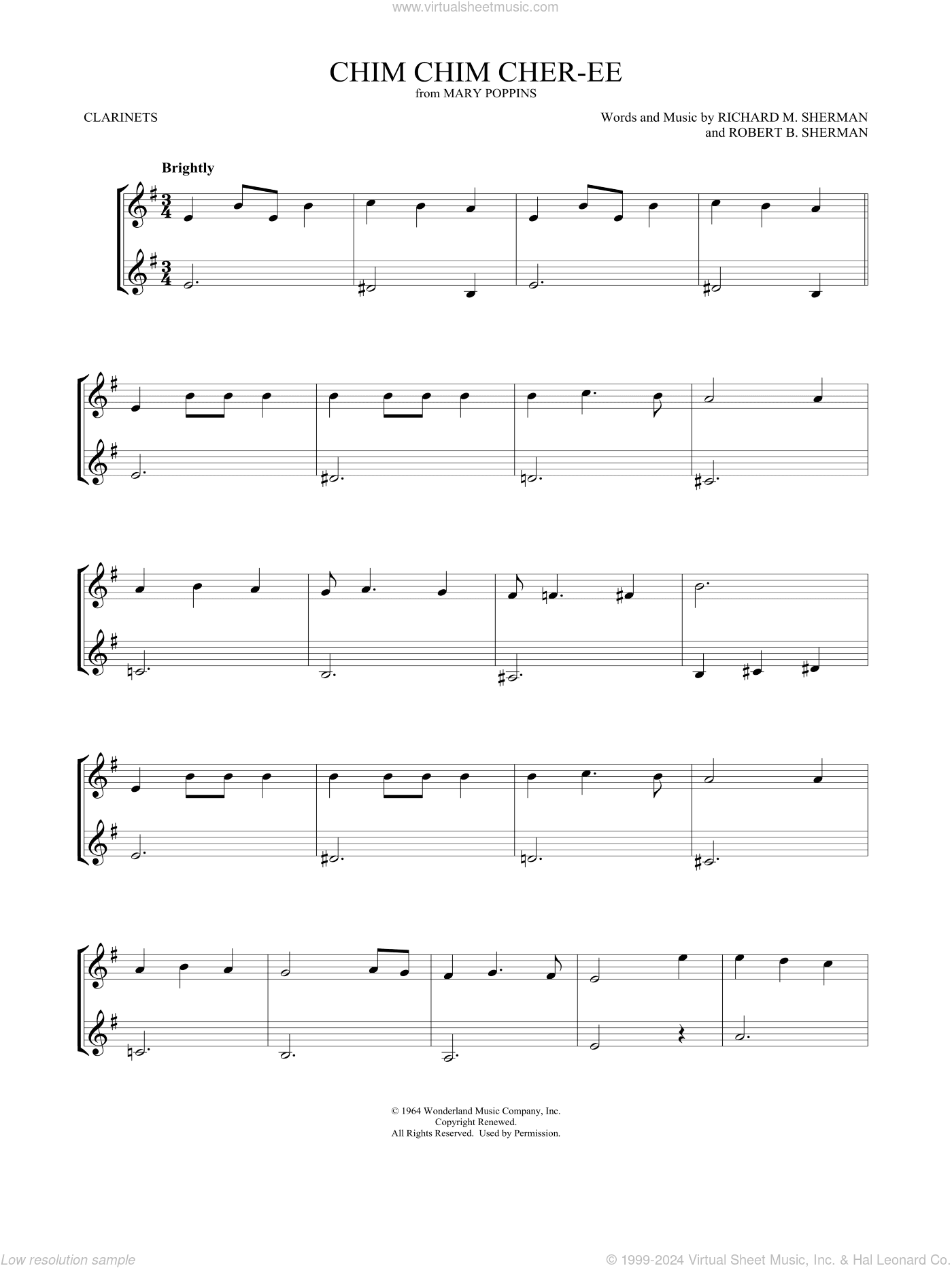 Chim Chim Cher-ee (from Mary Poppins) (arr. Mark Phillips)