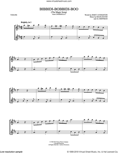 Bibbidi-Bobbidi-Boo (The Magic Song) (from Cinderella) (arr. Mark Phillips)