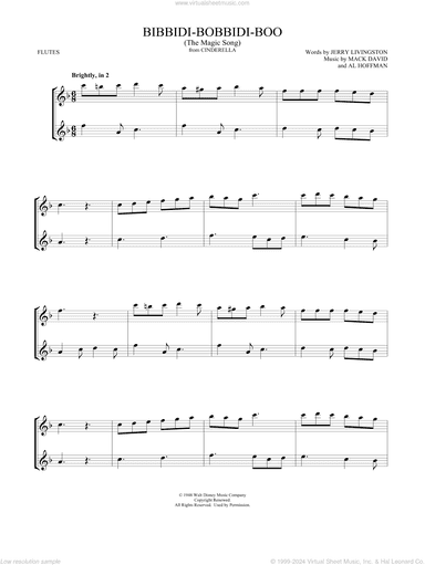 Bibbidi-Bobbidi-Boo (The Magic Song) (from Cinderella) (arr. Mark Phillips)