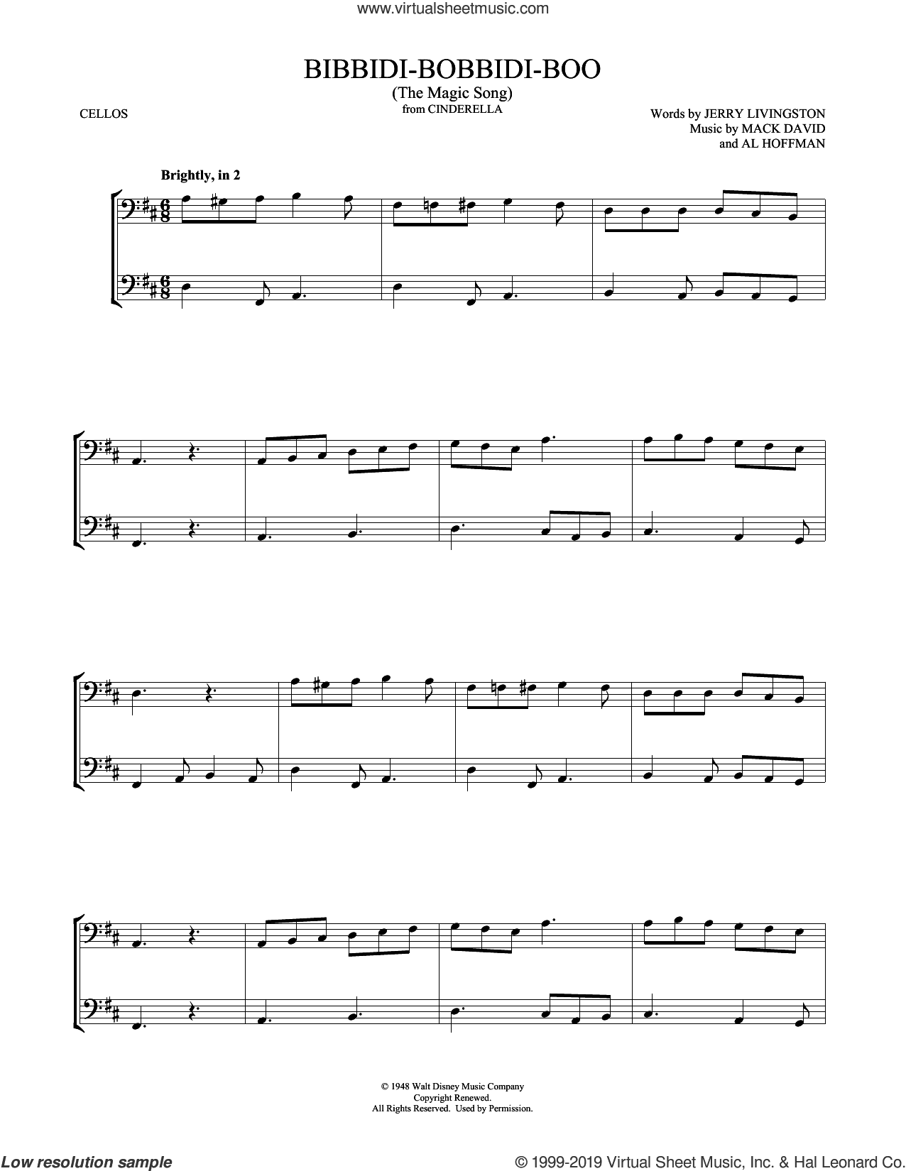 Bibbidi-Bobbidi-Boo (The Magic Song) (from Cinderella) (arr. Mark Phillips)