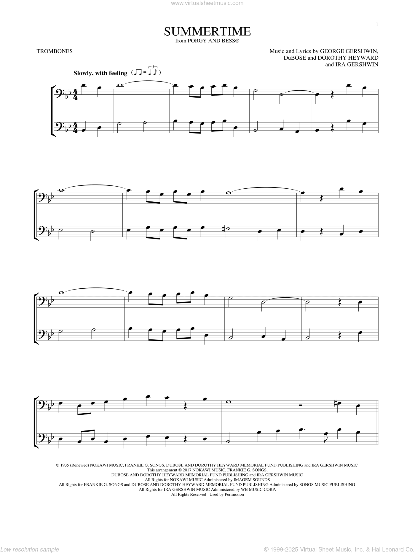 Summertime (from Porgy and Bess)