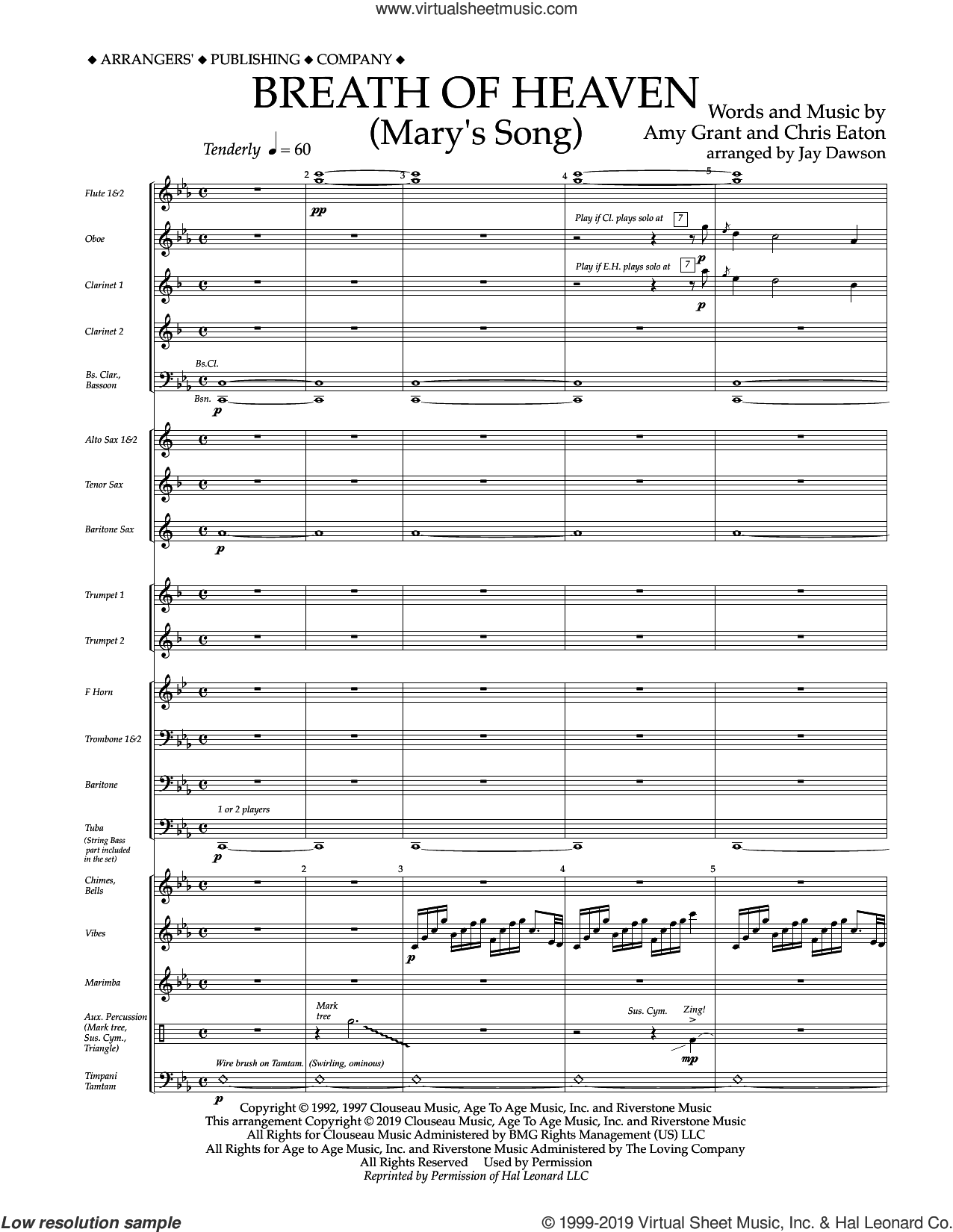 Breath of Heaven (Mary's Song) (arr. Jay Dawson)