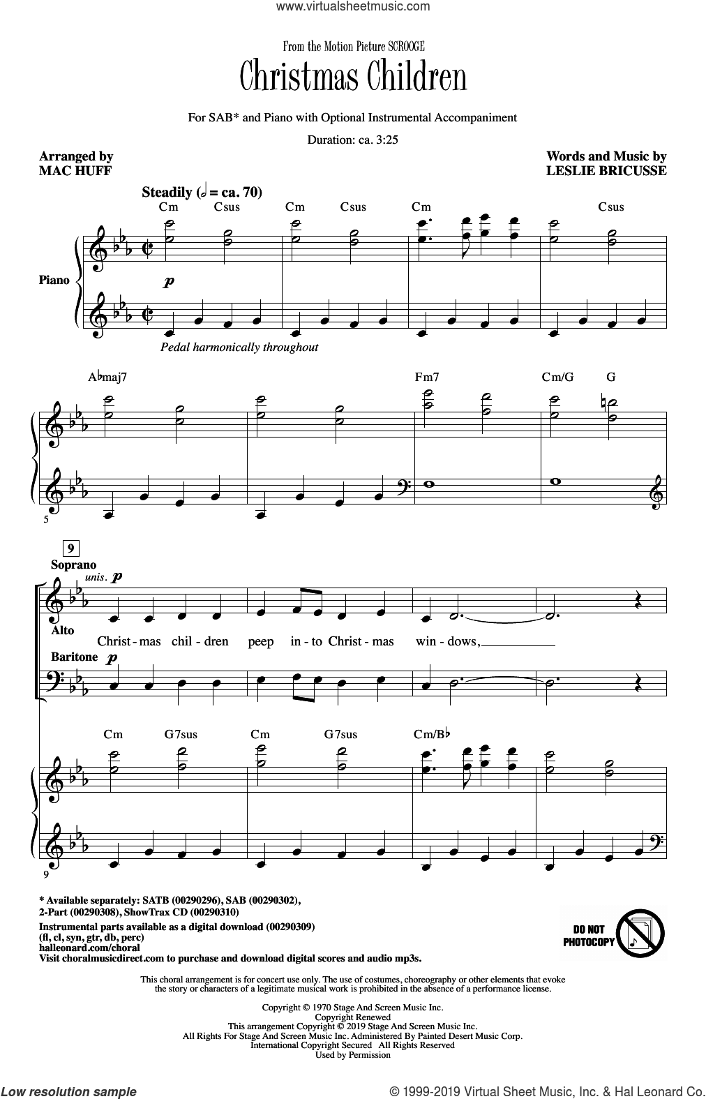 Christmas Children (from Scrooge) (arr. Mac Huff)