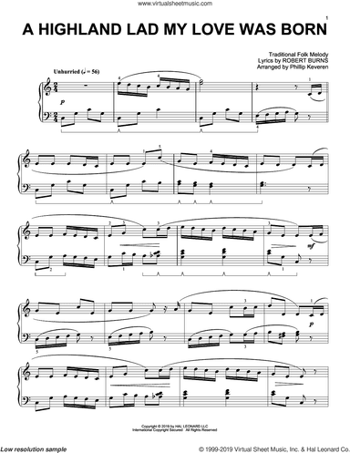 A Highland Lad My Love Was Born (arr. Phillip Keveren)