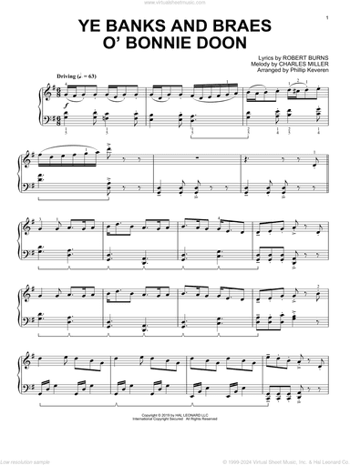 Ye Banks And Braes O' Bonnie Doon (arr. Phillip Keveren)