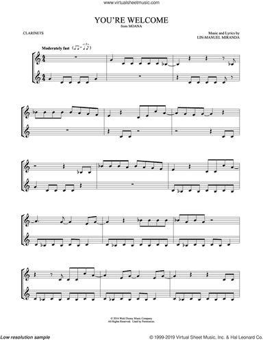 You're Welcome (from Moana) (arr. Mark Phillips)