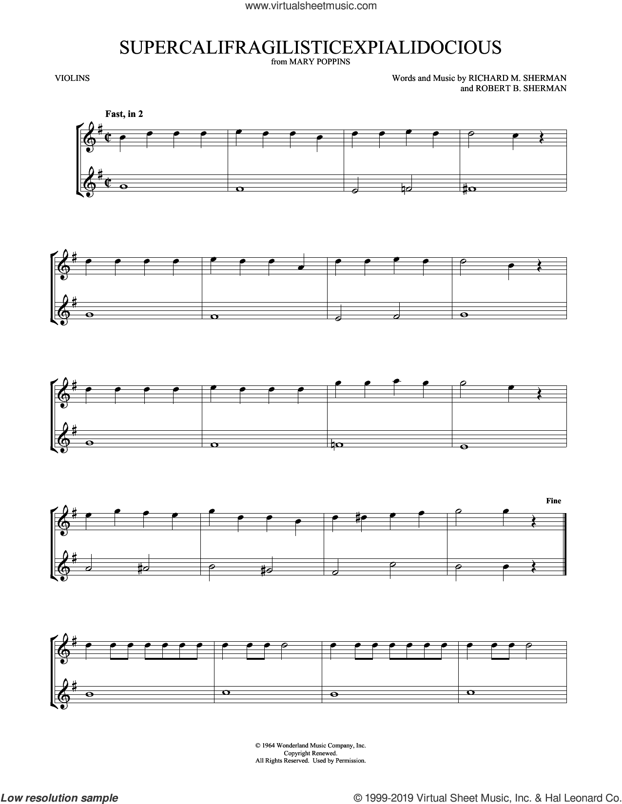 Supercalifragilisticexpialidocious (from Mary Poppins) (arr. Mark Phillips)
