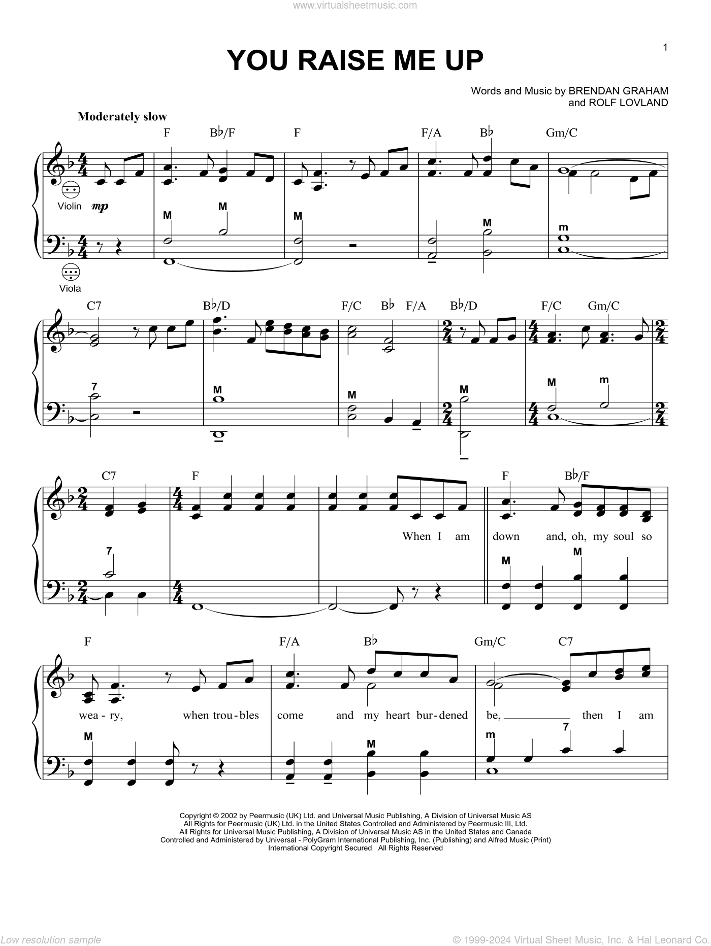 You Raise Me Up