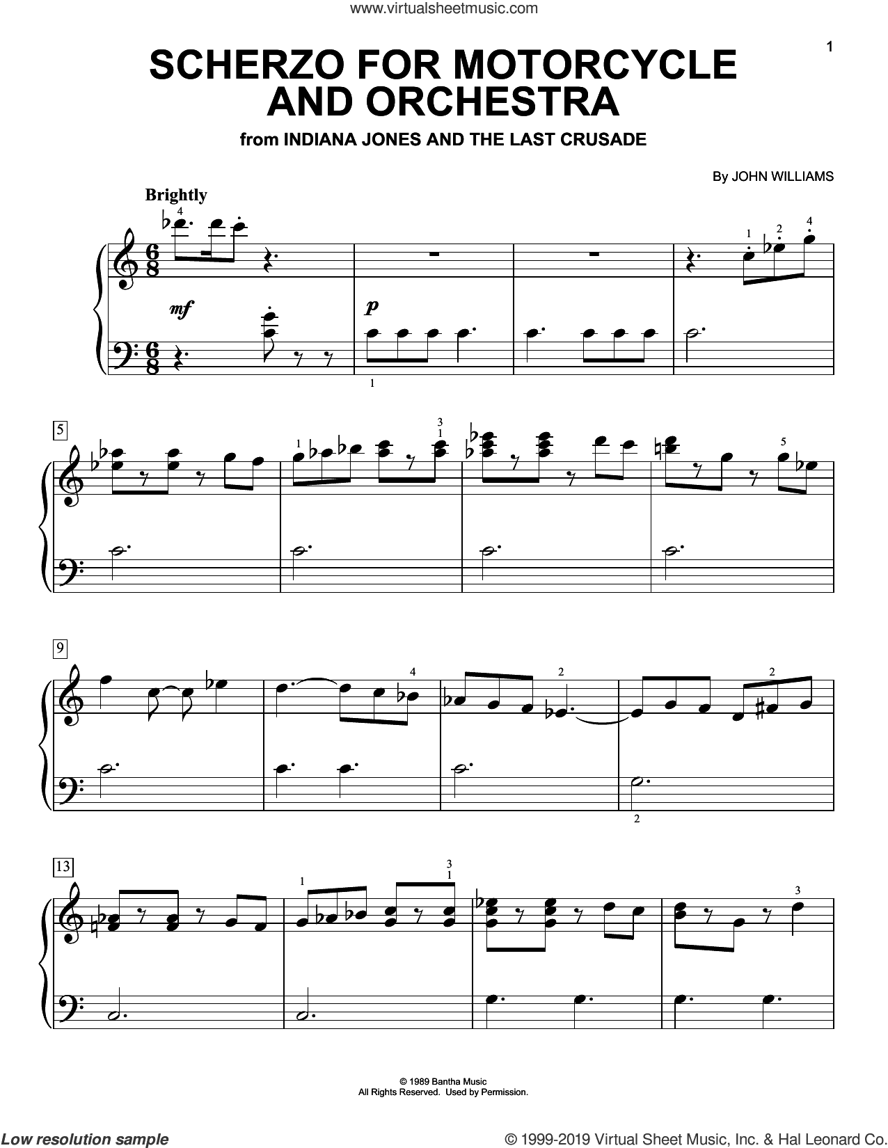 Scherzo For Motorcycle And Orchestra (from Indiana Jones)