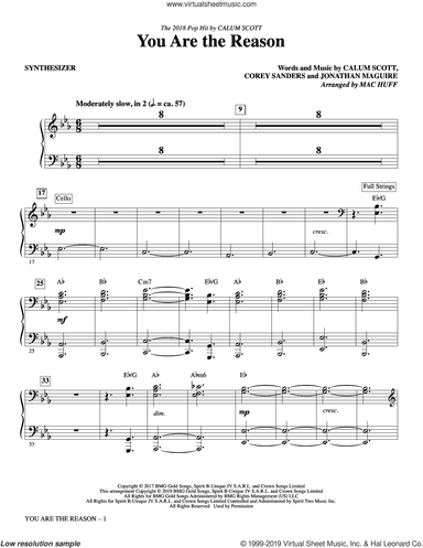 You Are the Reason (arr. Mac Huff) (complete set of parts)