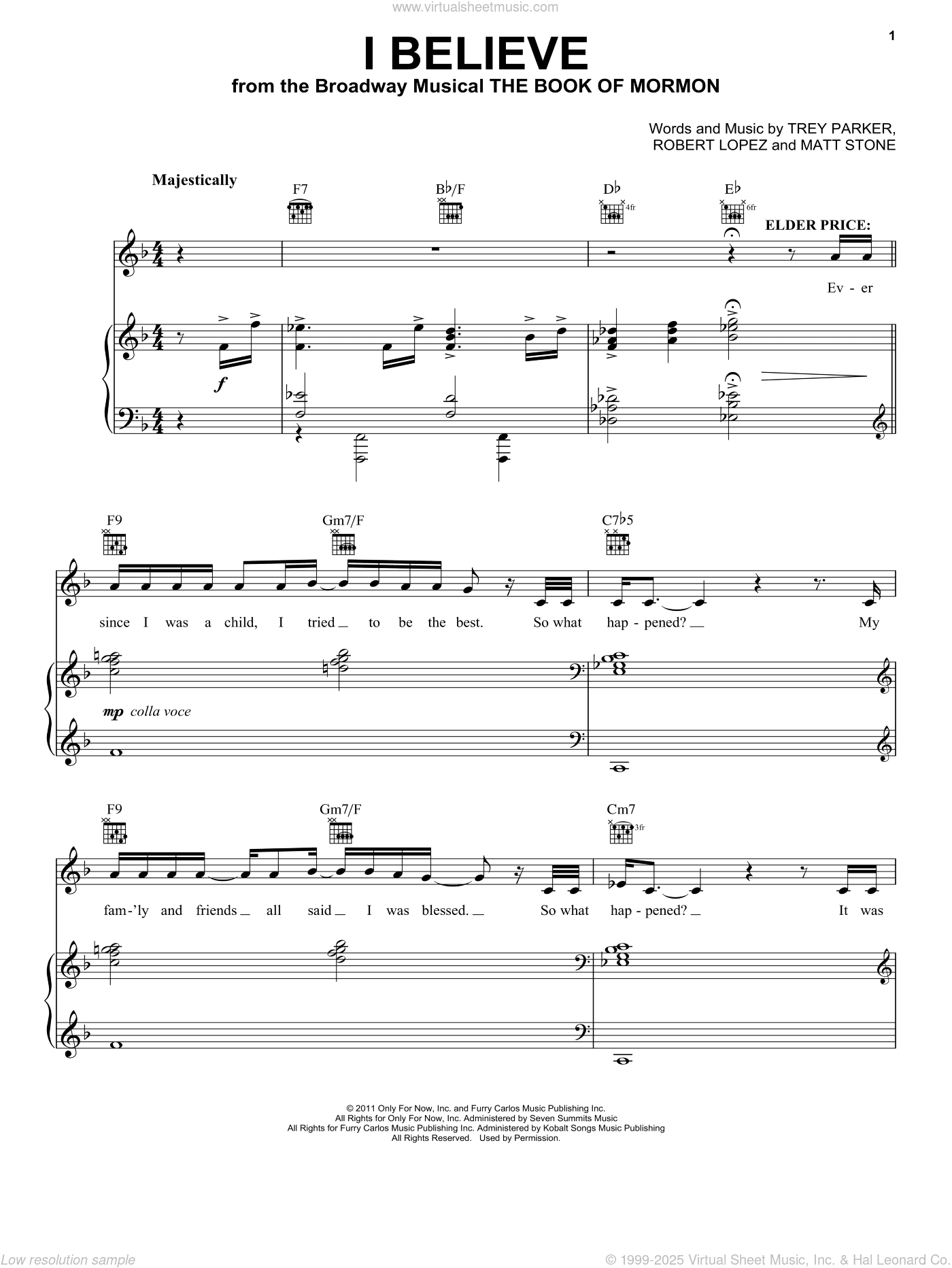 I Believe (from The Book of Mormon)