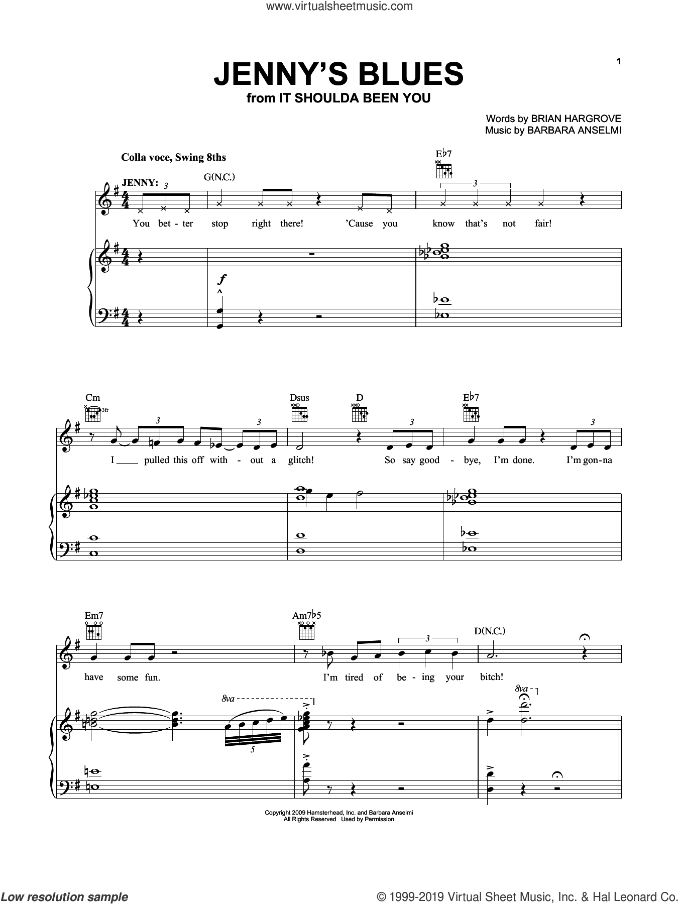 Jenny's Blues (from It Shoulda Been You)