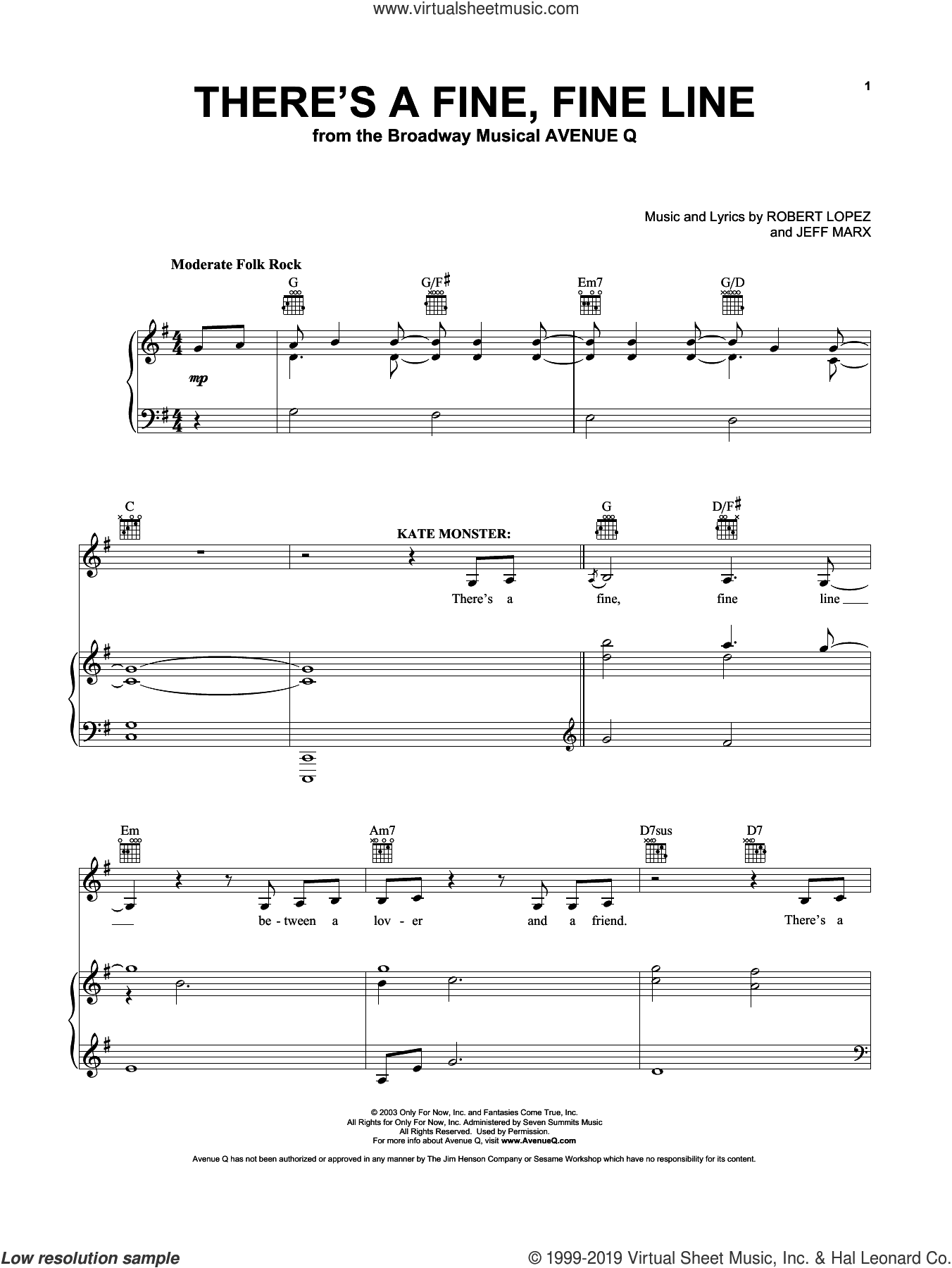 There's A Fine, Fine Line (from Avenue Q)