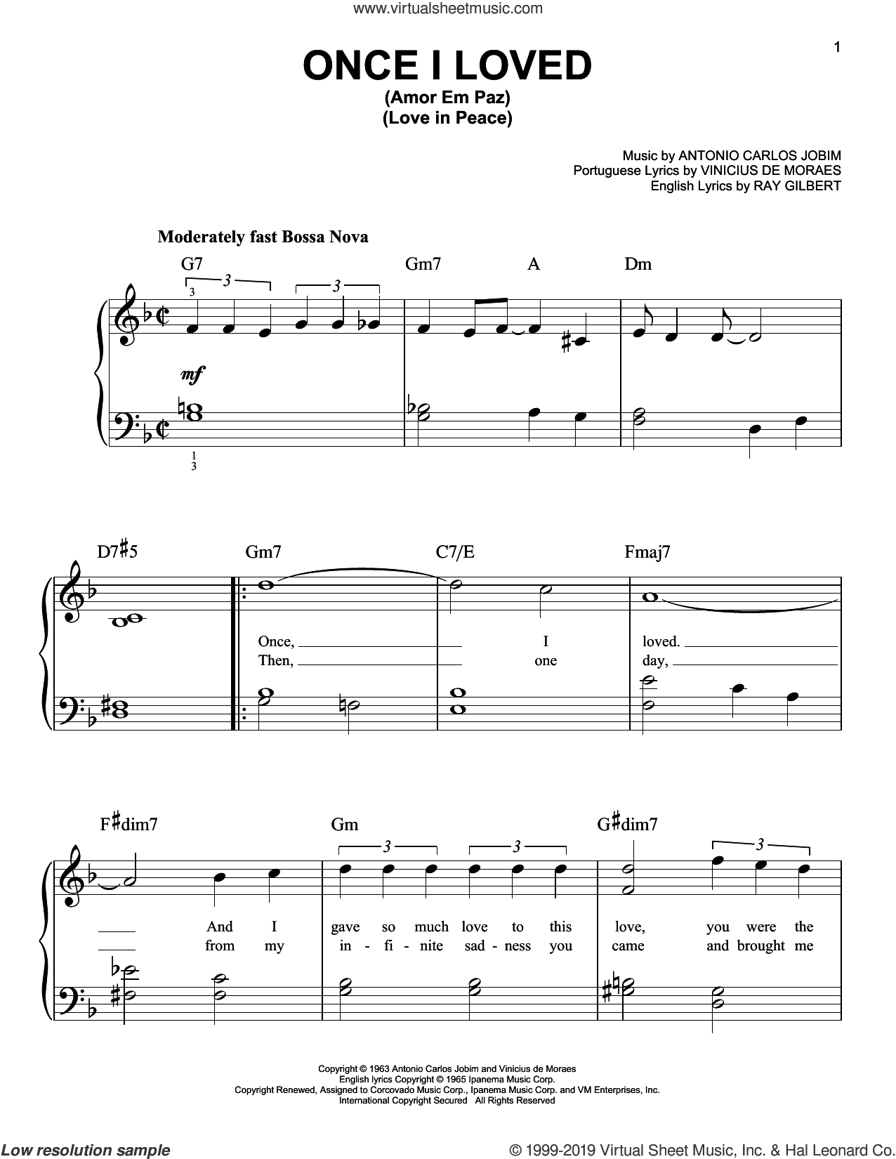 Once I Loved (Amor Em Paz) (Love In Peace)