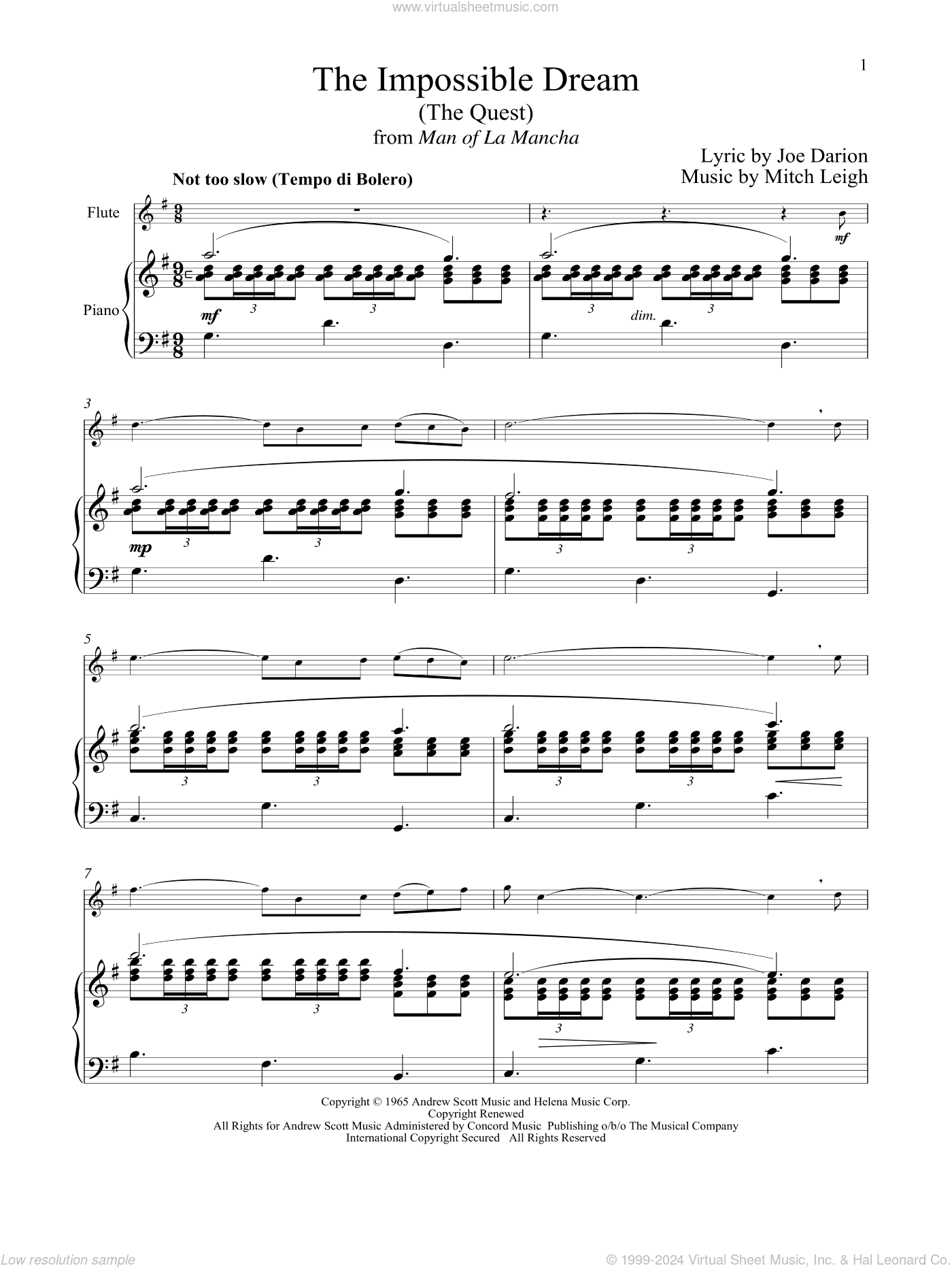 The Impossible Dream (The Quest) (from Man Of La Mancha)