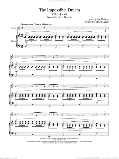 The Impossible Dream (The Quest) (from Man Of La Mancha)