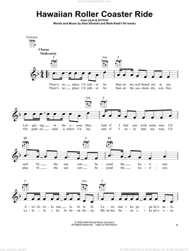 Hawaiian Roller Coaster Ride (from Lilo and Stitch)