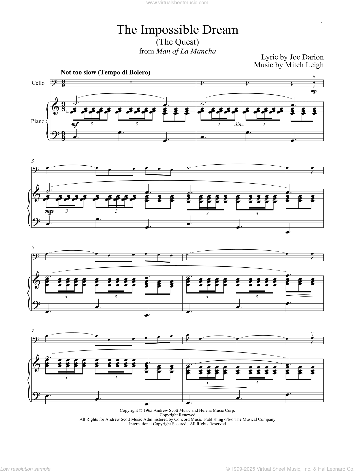The Impossible Dream (The Quest) (from Man Of La Mancha)
