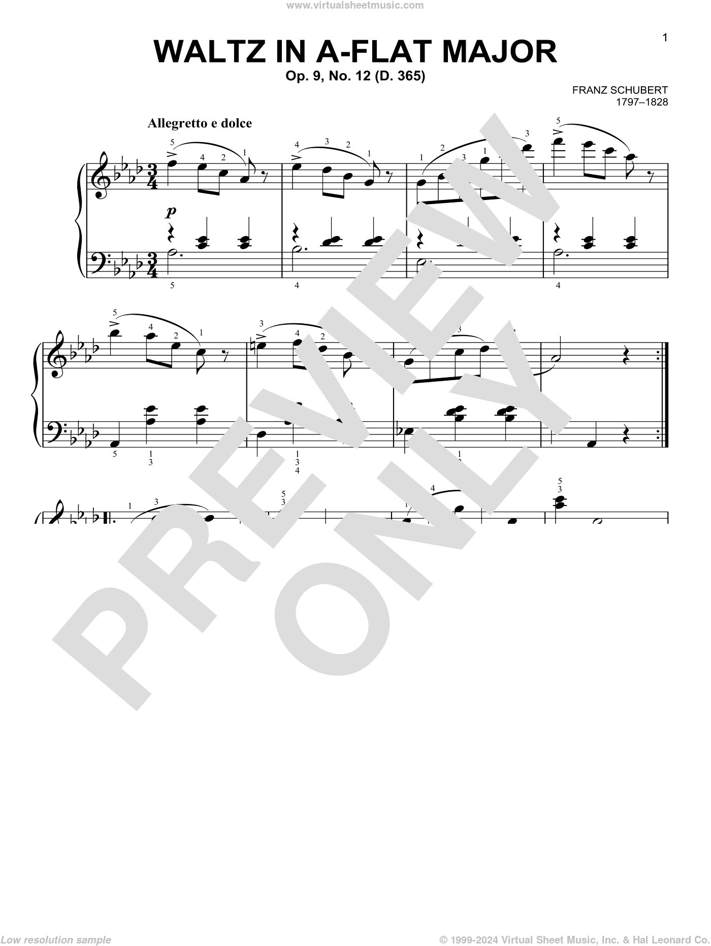 Waltz In A-Flat Major, Op. 9, No. 12