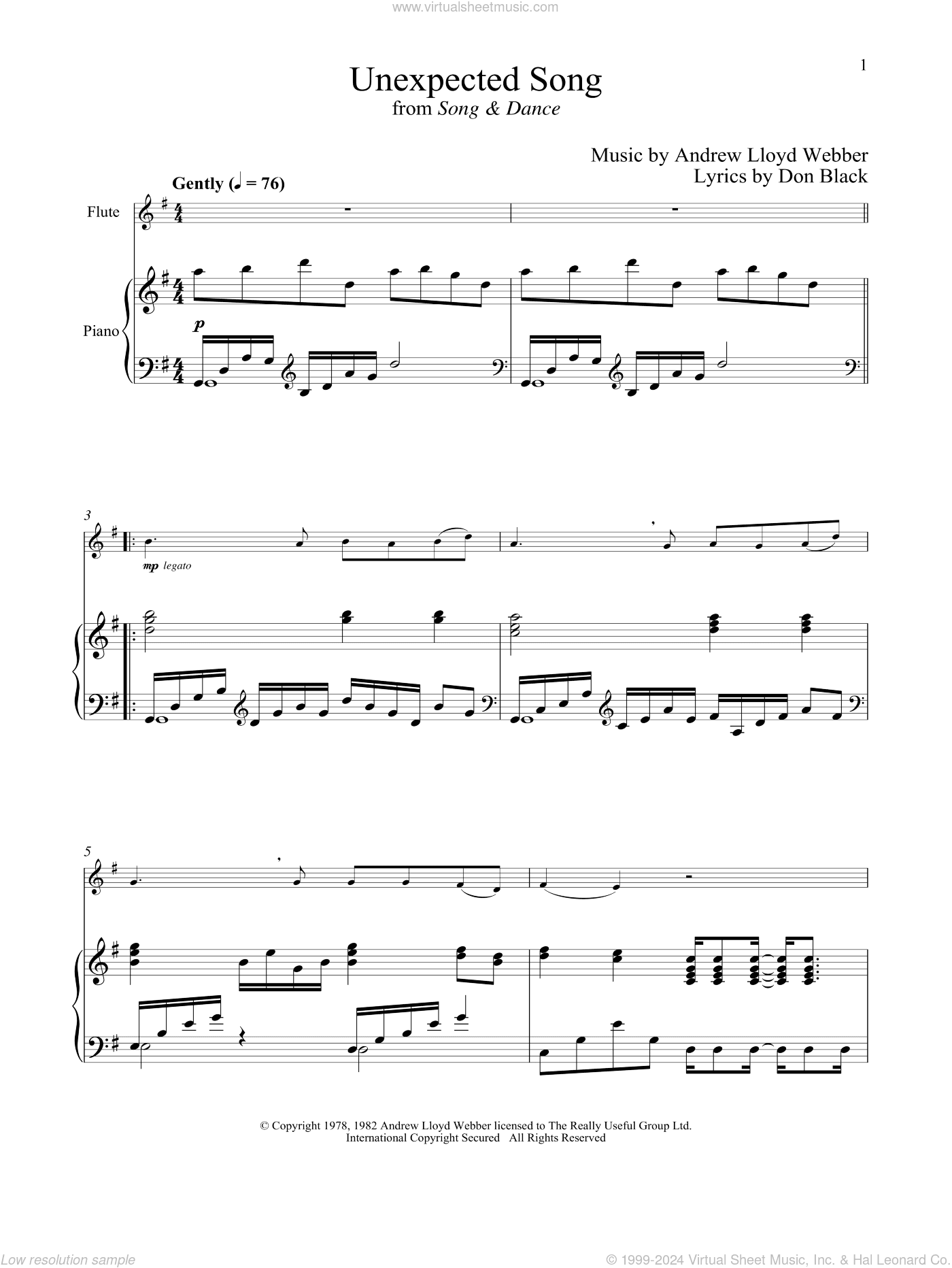 Unexpected Song (from Song and Dance)