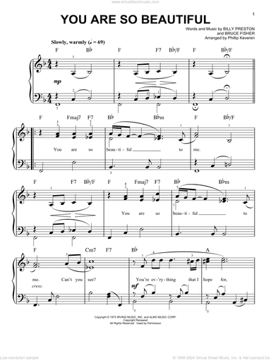 You Are So Beautiful (arr. Phillip Keveren)