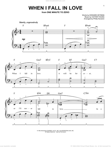 When I Fall In Love (arr. Phillip Keveren)