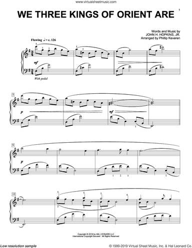 We Three Kings Of Orient Are [Classical version] (arr. Phillip Keveren)