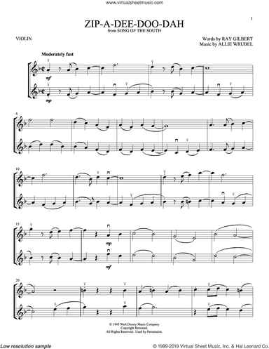 Zip-A-Dee-Doo-Dah (from Song Of The South)