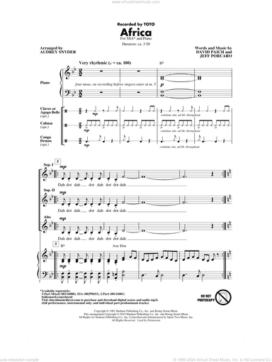 Africa (arr. Audrey Snyder)