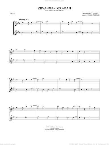 Zip-A-Dee-Doo-Dah (from Song Of The South) (arr. Mark Phillips)