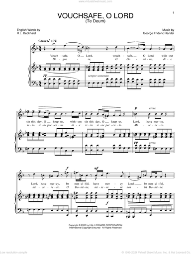 Te Deum (Vouchsafe, O Lord)