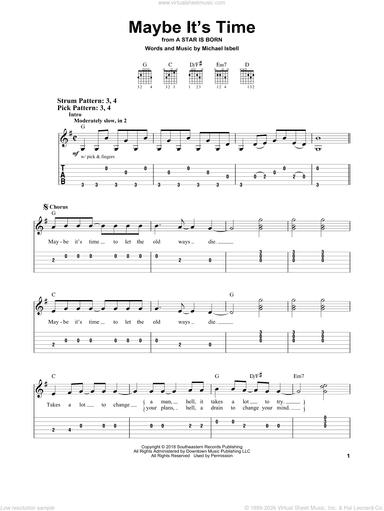 Maybe It's Time (from A Star Is Born)