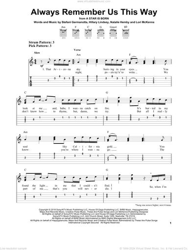 Always Remember Us This Way (from A Star Is Born)