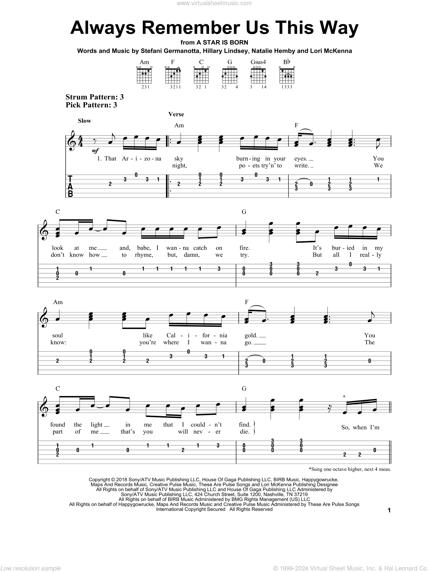 Always Remember Us This Way (from A Star Is Born)