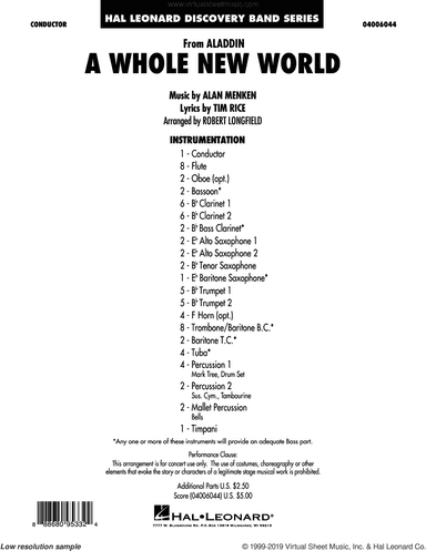 A Whole New World (from Aladdin) (arr. Robert Longfield)