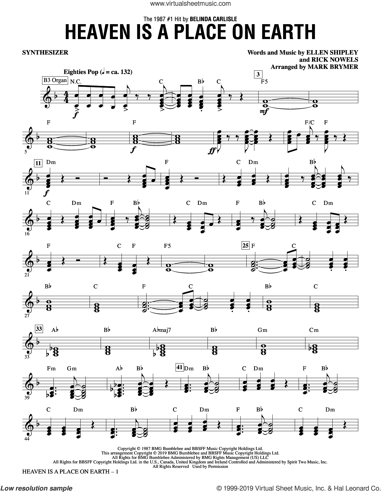 Heaven Is a Place on Earth (arr. Mark Brymer)