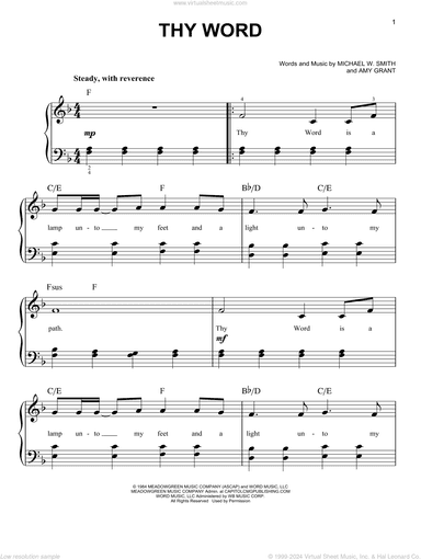 Thy Word (arr. Phillip Keveren)