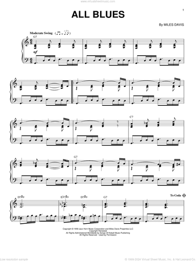 All Blues, (intermediate)