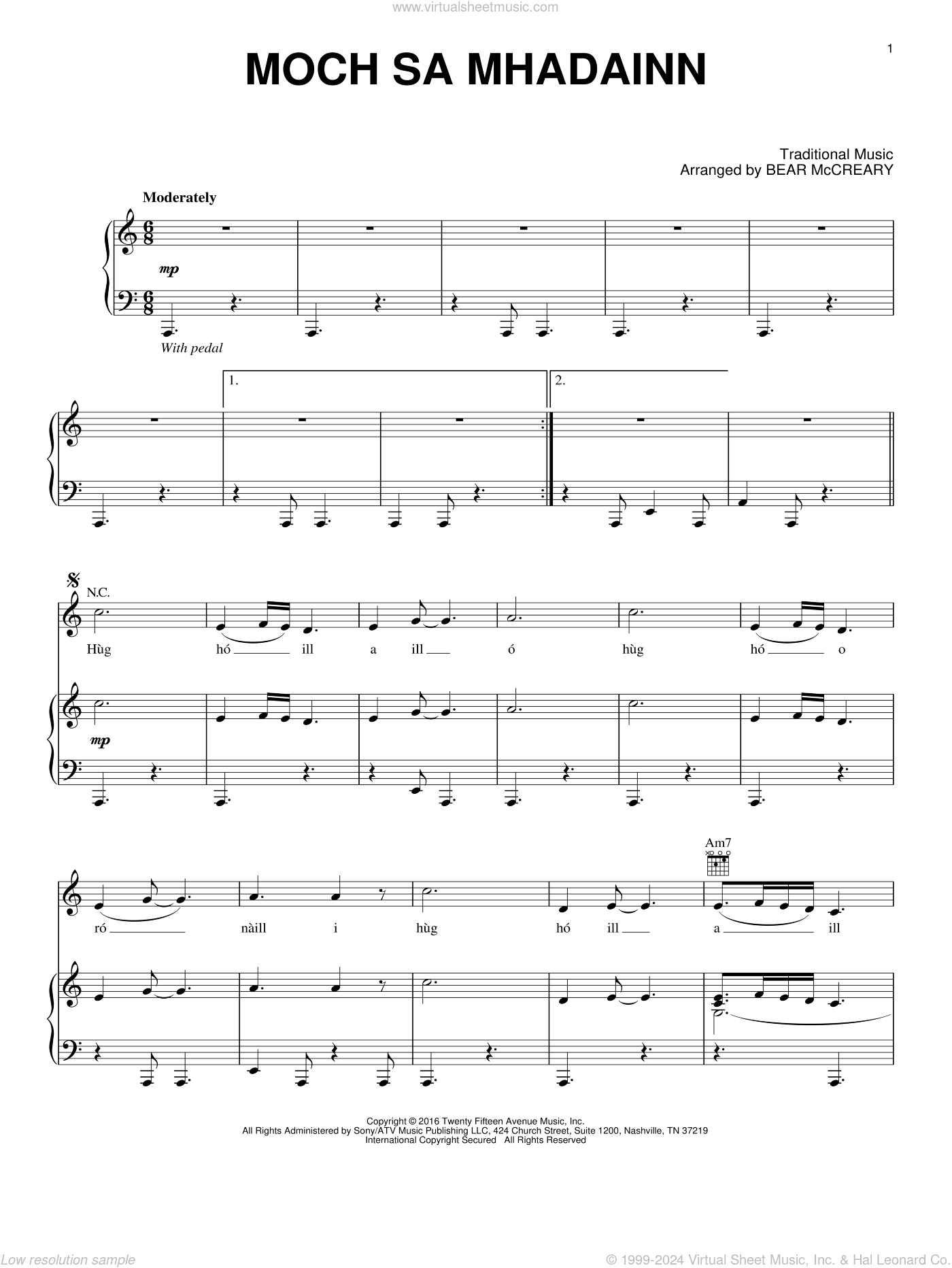 Moch Sa Mhadainn (from Outlander)