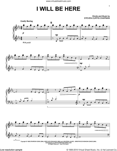 I Will Be Here (arr. Carol Tornquist)