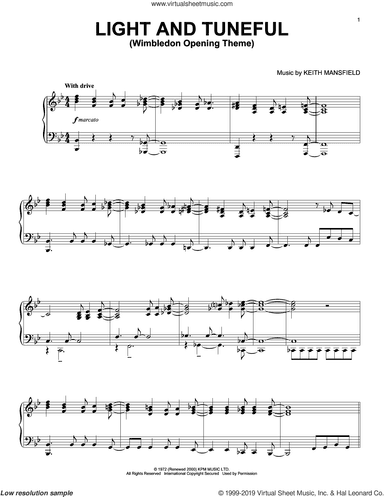 Light And Tuneful (Wimbledon Opening Theme)