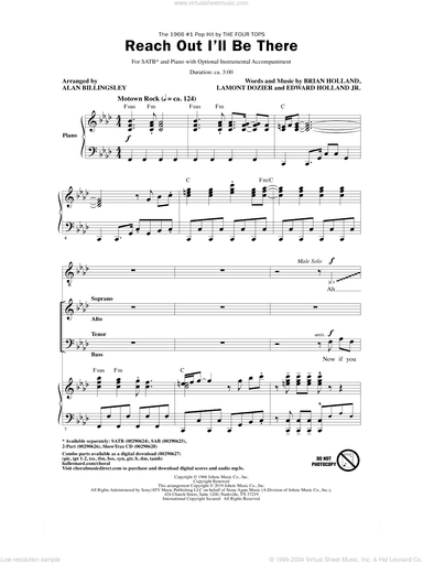 Reach Out I'll Be There (arr. Alan Billingsley)