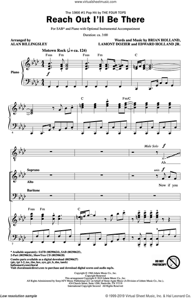 Reach Out I'll Be There (arr. Alan Billingsley)