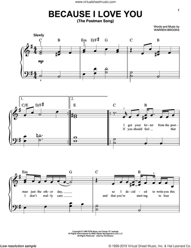 Because I Love You (The Postman Song)
