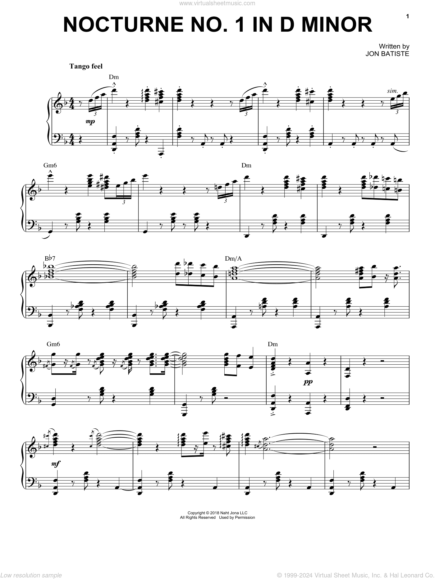 Nocturne No. 1 In D Minor