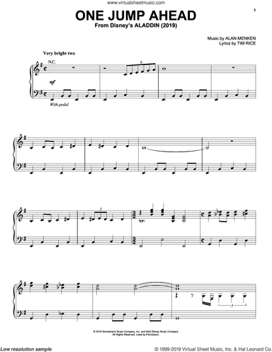 One Jump Ahead (from Disney's Aladdin)