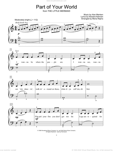 Part Of Your World (from The Little Mermaid) (arr. Mona Rejino)