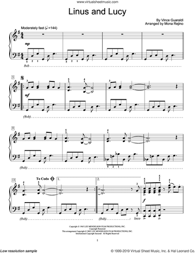 Linus And Lucy (arr. Mona Rejino)